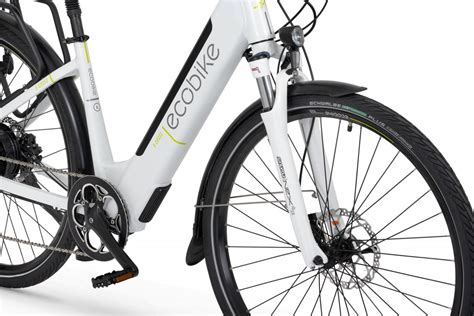 Rower elektryczny ECOBIKE X Cross Biały rama 17