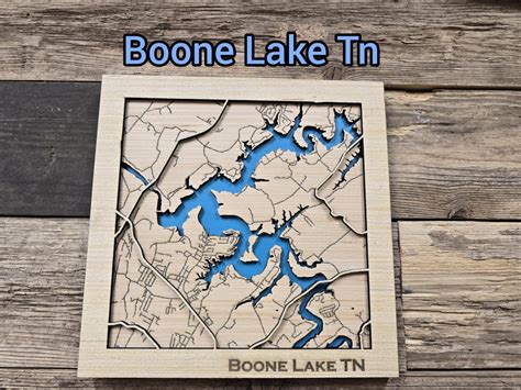 boone lake map svg file layered lake map svg wooden map boone