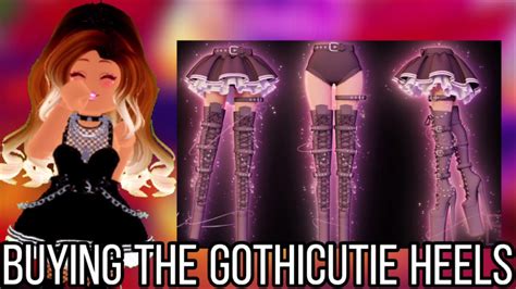 Buying The Gothicutie Heels Roblox Royale High Youtube