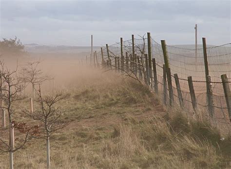 soil erosion brownout jim bain geograph britain  ireland