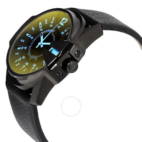 Diesel Timeframe Iridescent Dial Leather Men's Watch DZ1657 - Diesel ...