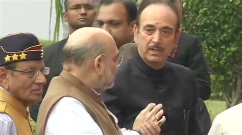 गलम नब आजद न अमत शह स क मलकत GHULAM NABI AZAD MET AMIT