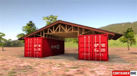 12 Epic Shipping Container Garage and Carport Ideas