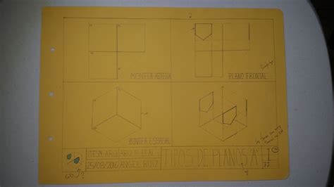 Lamina 1 Geometría Descriptiva Geometría Planos