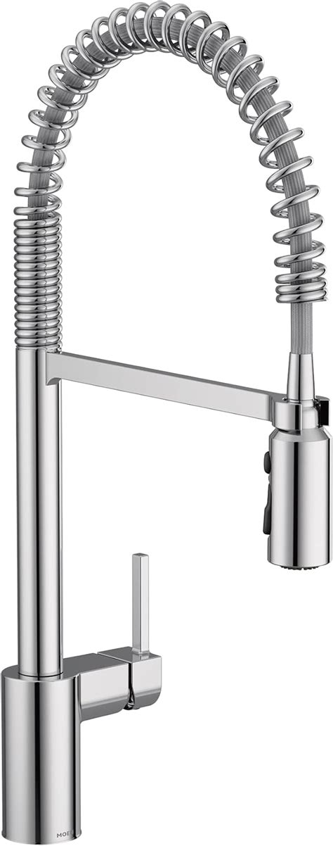 Moen Align Chrome One Handle Pre Rinse Spring Pulldown Kitchen Faucet