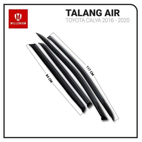 Jual Talang Air Pintu Mobil Toyota Calya Model Slim Di