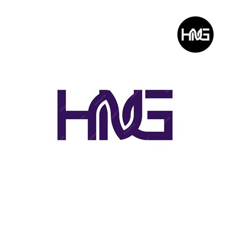 premium vector letter hng monogram logo design