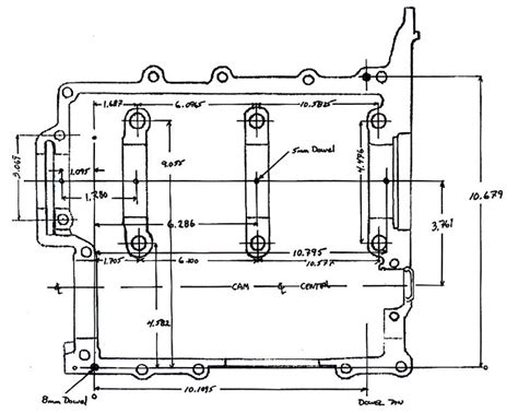 Vw Type 1 Engine Case Dimensions Vw Engine Engineering Engine Blueprint