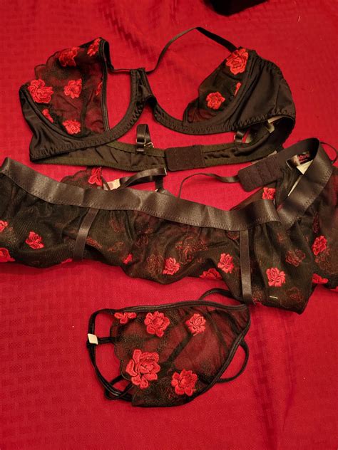 Mo Finance Avidlove Garter Lingerie Set For Women With Underwire Piece Lace Lingerie Set