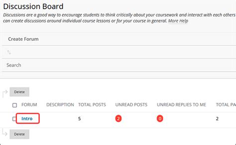 Blackboard Faculty Discussion Boards Reply To A Discussion Thread