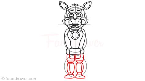 How To Draw Funtime Foxy Step 12 Facedrawer