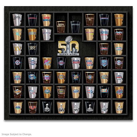 904304 Nfl Licensed Super Bowl Shot Glass Collection Glass