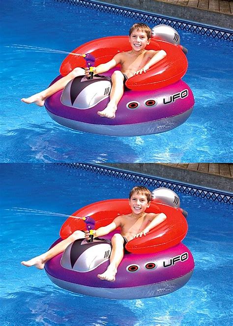 Best Buy Swimline Swimming Pool Ufo Squirter Toy Inflatable Lounge Chair Floats 2 X 9078