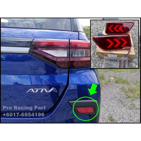 Genuine PERODUA BEZZA ATIVA Alza V3 REAR BUMPER LED REFLECTOR LIGHT