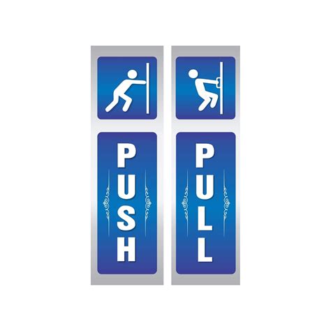 Anne Print Solutions Push Pull Stickers For Glass Door Self Adhesive