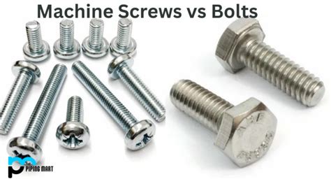 Machine Screws Vs Bolts What S The Difference