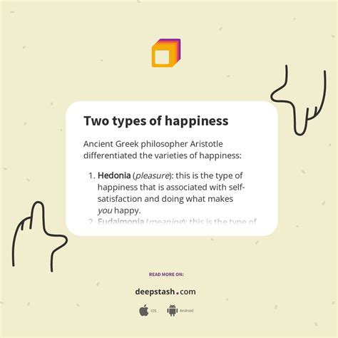 Two Types Of Happiness Deepstash