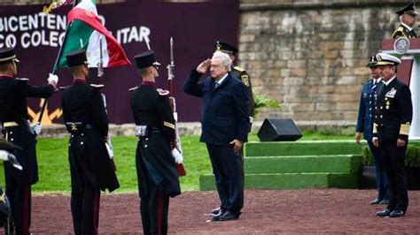 AMLO conmemora los 200 años del Heroico Colegio Militar en Perote Veracruz