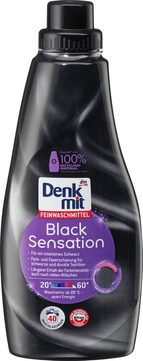 Denkmit Tekoči detergent za pranje občutljivega perila Black Sensation