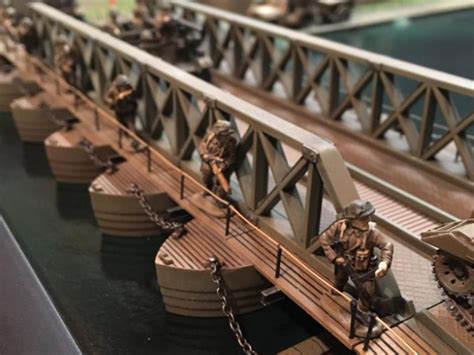 1 76 Airfix Pontoon Bridge Ready For Inspection Dioramas