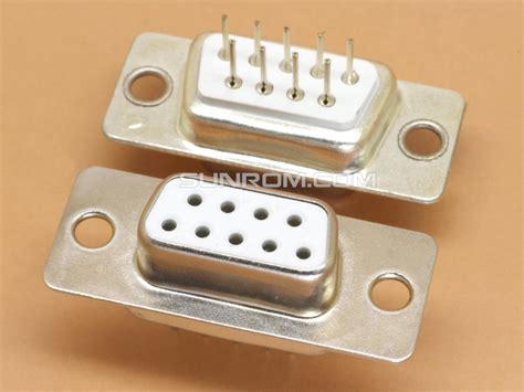 Db Female Pcb Mount Straight Gold Plated Pins Sunrom Electronics