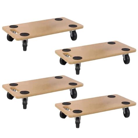 Kahomvis Lbs Capacity Heavy Duty Wood Rolling Mover Furniture