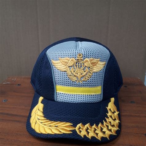 Jual Topi Dishub Logo Wing Lis Padi Kapas Topi Perhubungan Biru Dongker