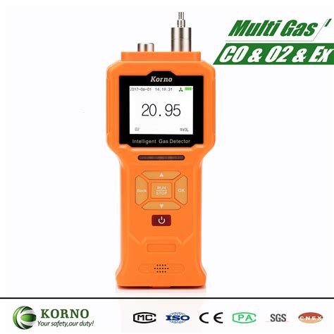 Portable 3 in 1 Co O2 Ex Gas Detector Multi Gas Detector with Pump ...