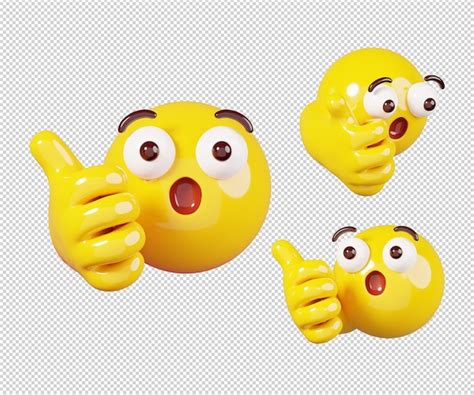 Daumen Hoch Geben Wie Emoticon Isoliert Emoji Symbol Und Emoticon