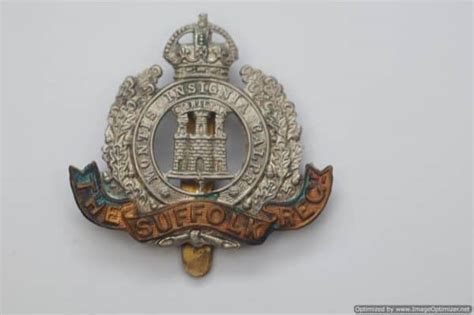 Smgp Ww Suffolk Regiment Cap Badge Sold War Relics Buyers And