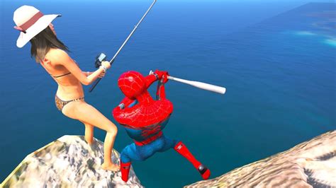 Gta Water Ragdolls Spiderman Jumper Falls Compilation Ep