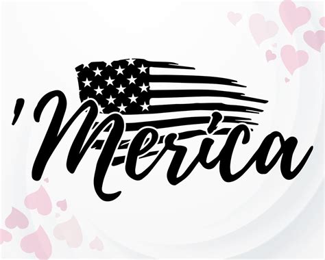 Merica Svg Flag 4th Of July Svg Patriotic Svg For Cricut And Etsy