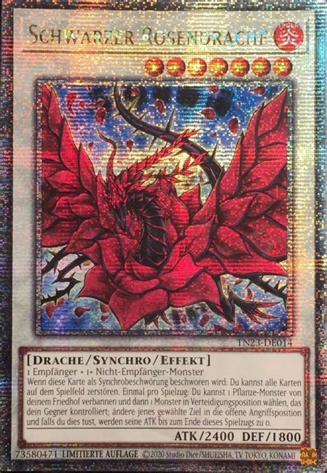 Yugioh Schwarzer Rosendrache Quarter Century Secret Rare Kaufen Auf