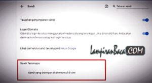 Cara Mudah Melihat Password Tersimpan Di Google Chrome Pc Dan Android