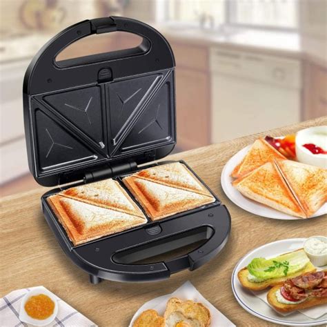 Piastra Elettrica Per Panini Toast Tostapane Panini Grill Sandwich W