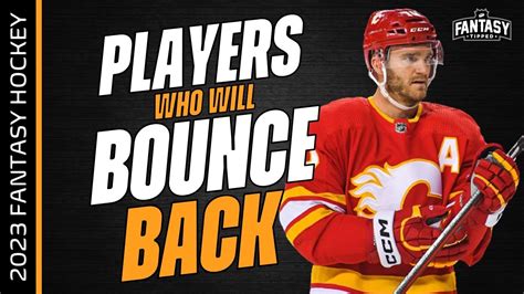 2023 24 Fantasy Hockey Bounce Back Candidates Fantasy Hockey Advice