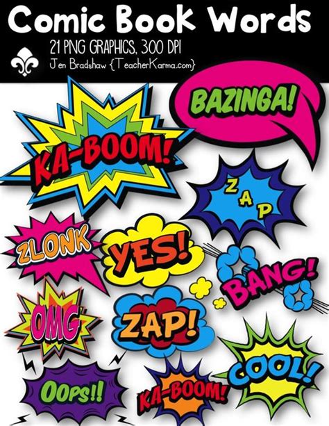 Onomatopoeia Words Clipart Best