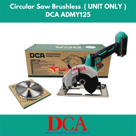 Jual Circular Saw Brushless Mesin Gergaji Kayu Inch Dca Admy Unit