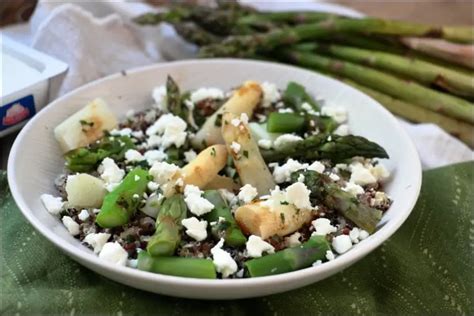 Quinoa Aux Asperges Et La Feta Happy Papilles