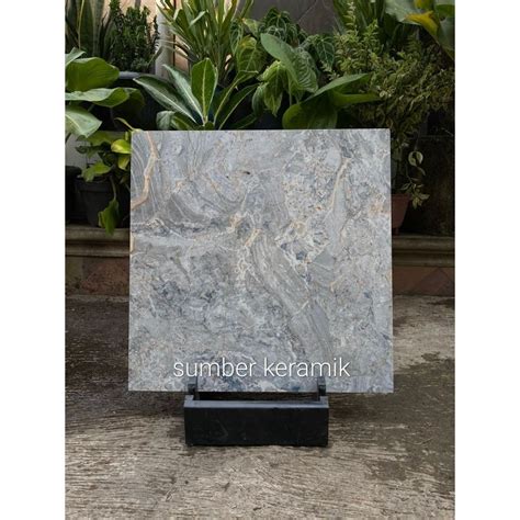 Jual Granite Lantai 60x60 Gin Dark Grey Garuda Tile Glazed Polished