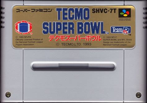 Tecmo Super Bowl Cover Or Packaging Material Mobygames