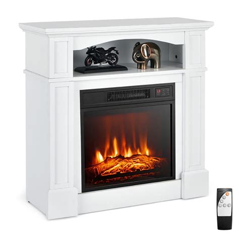 Resenkos Fireplace Heater Electric Fireplace 18 Inch 1400W Electric TV