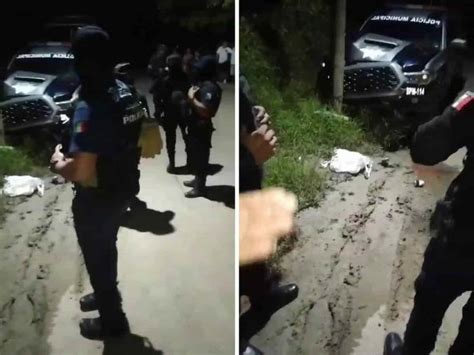 Policías Ebrios Chocaron Patrulla En Papantla