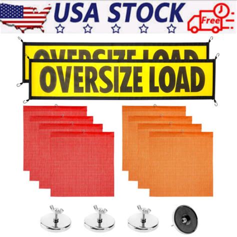 High Grade Oversize Load Banners Safety Flags For Trucks W Heavy Duty