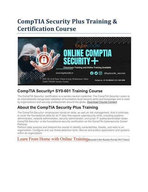 Ppt Comptia Security Plus Training Certification Course Powerpoint