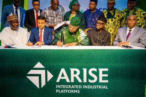 Arise Iip Signe Un Accord De D Veloppement Avec L Tat D Ogun Au