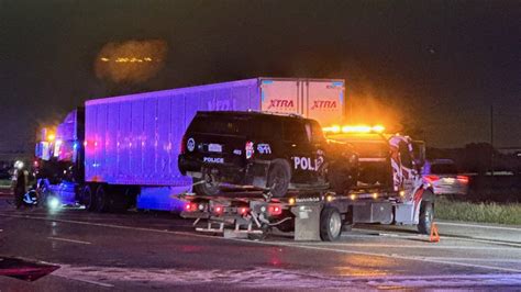 Wilmer Police Cruiser Hit By Suspected Drunken Driver 18 Wheeler Fox 4 Dallas Fort Worth