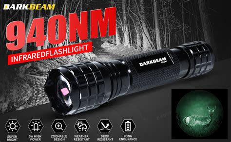 Darkbeam Lampe Torche Ir Nm Led Lampe De Poche Infrarouge