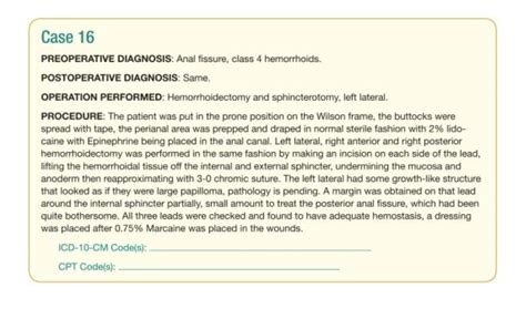 Solved Case PREOPERATIVE DIAGNOSIS Anal Fissure Class Chegg