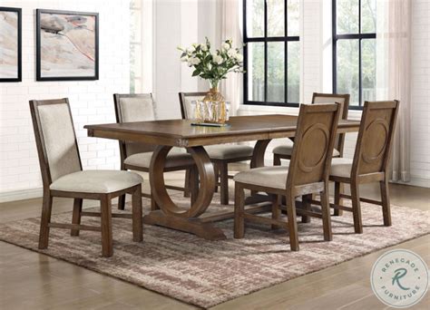 Monclova Rustic Oak Extendable Dining Room Set From Furniture Of